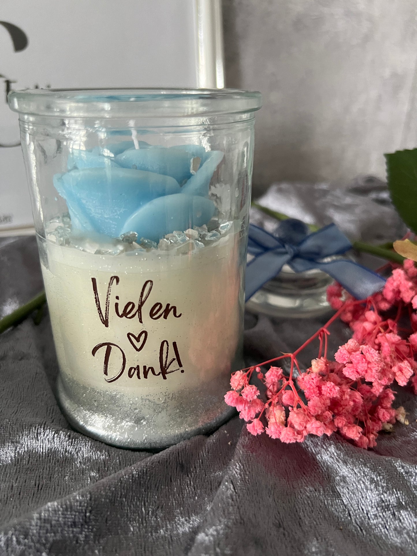 Luxury Rose Candle Thank you