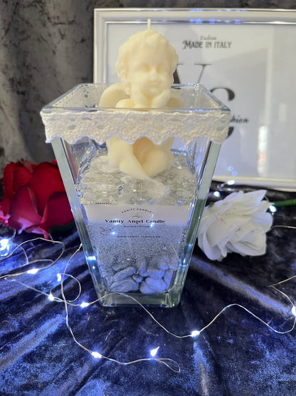Vanity Angel Candle weiß