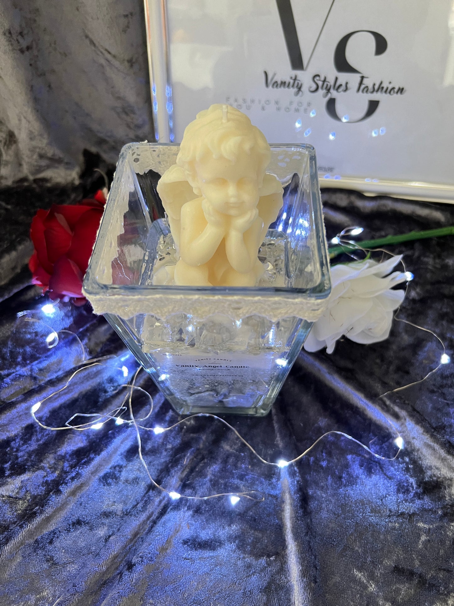 Vanity Angel Candle weiß
