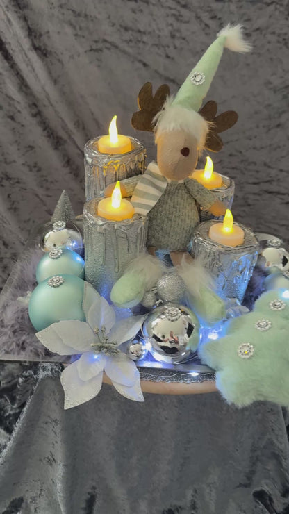Adventskranz Elch