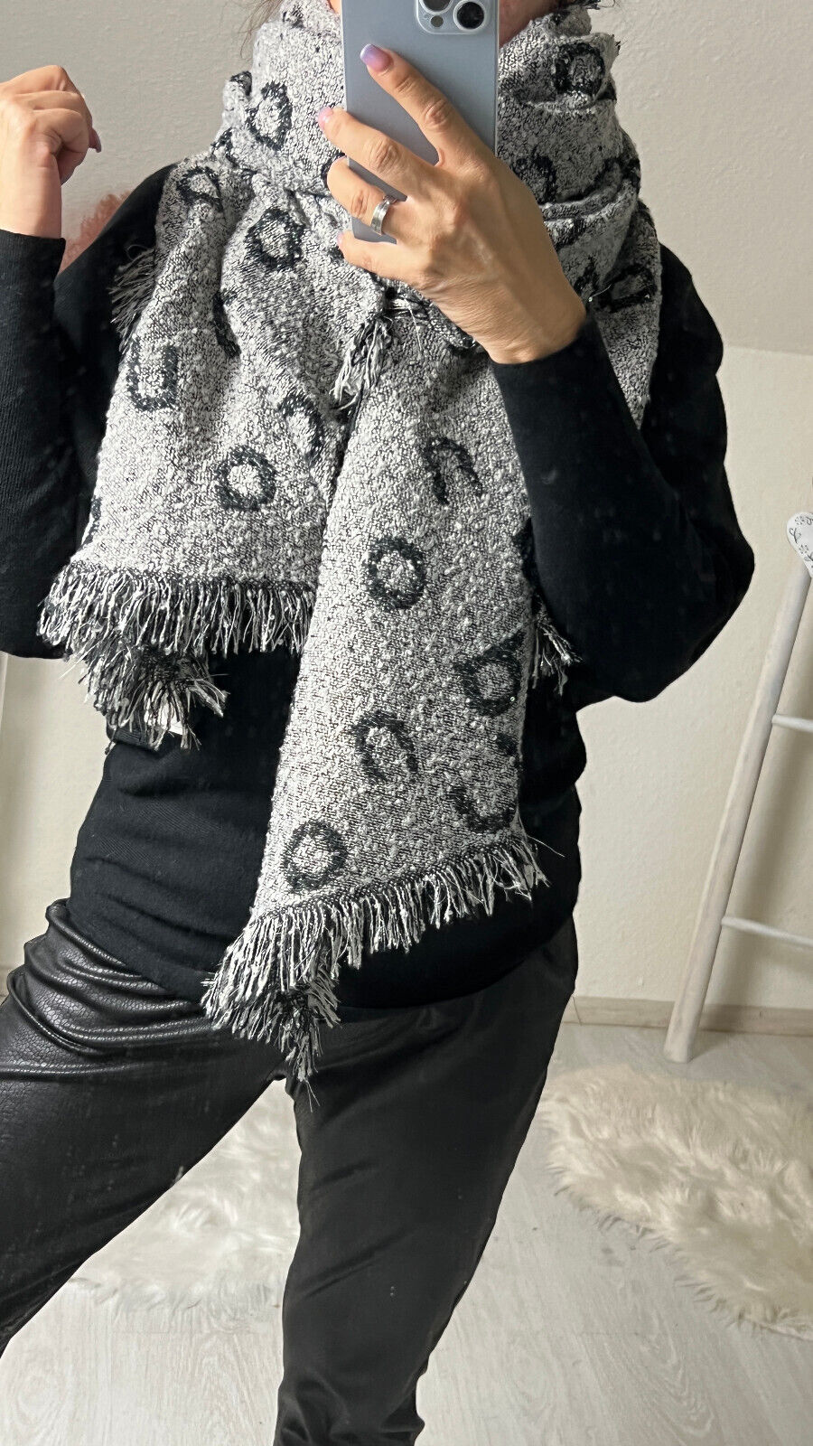 Riesiger Kuschel Wende Schal Wendy