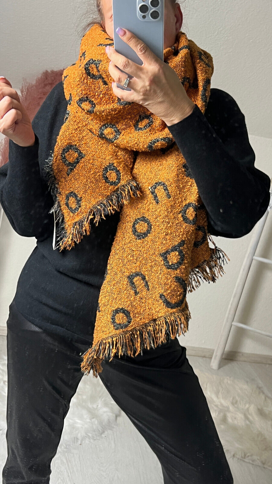 Riesiger Kuschel Wende Schal Wendy